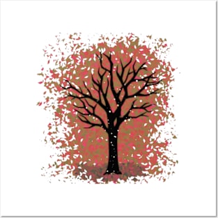 autumn tree Posters and Art